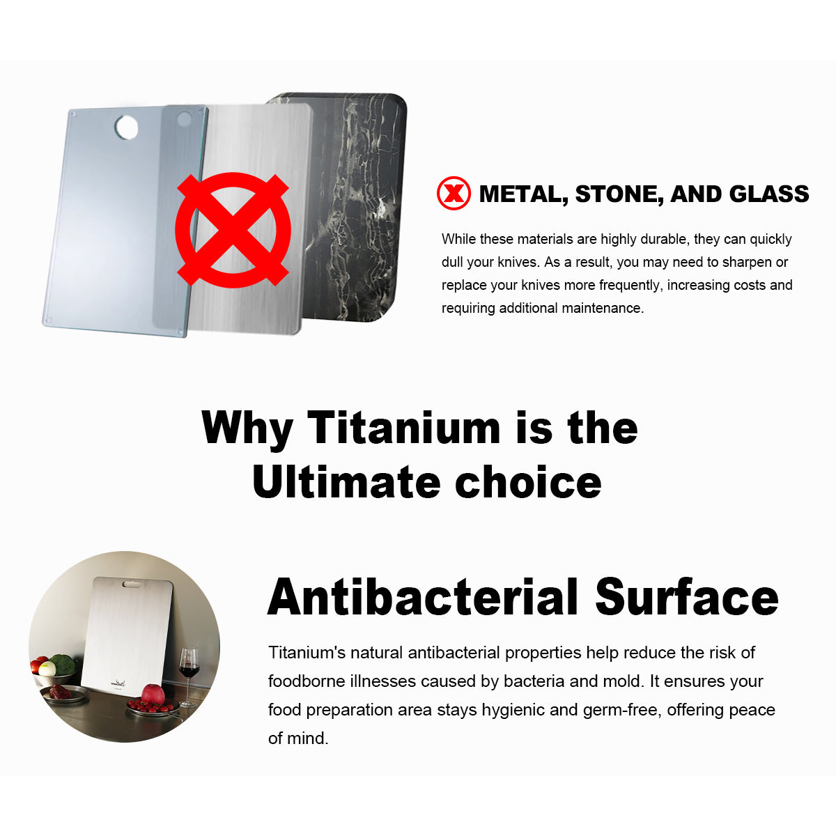 Winnerwell® Titanium Cutting Board
