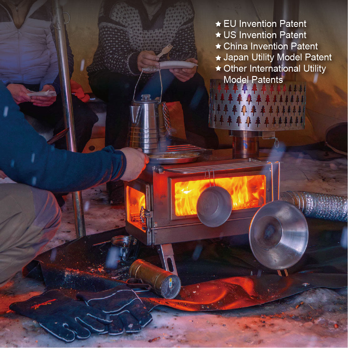Winnerwell® Nomad PLUS Double View External Air Wood Burning Tent Stove
