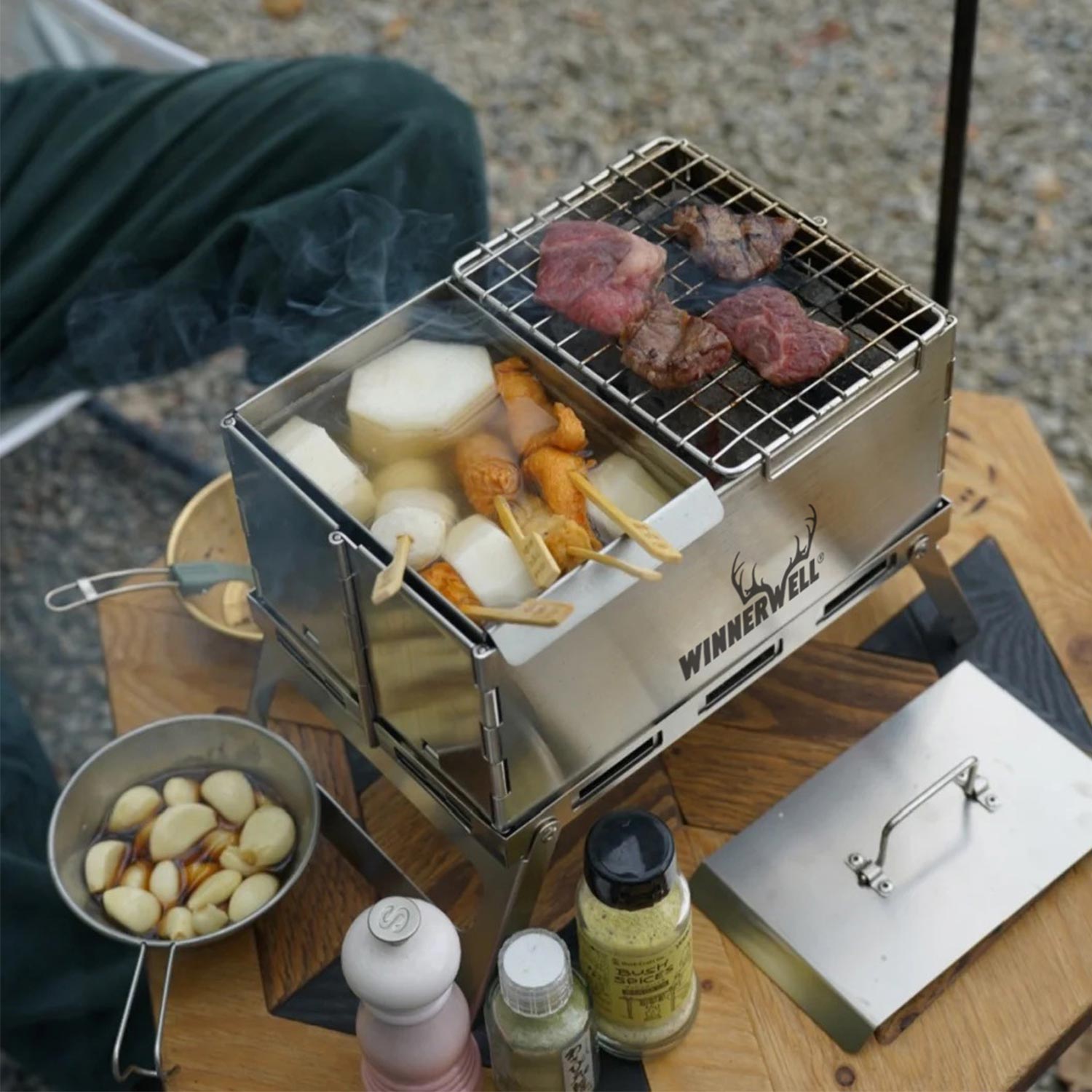 camping barbecue grills Winnerwell® Portable Camping Cook Grill