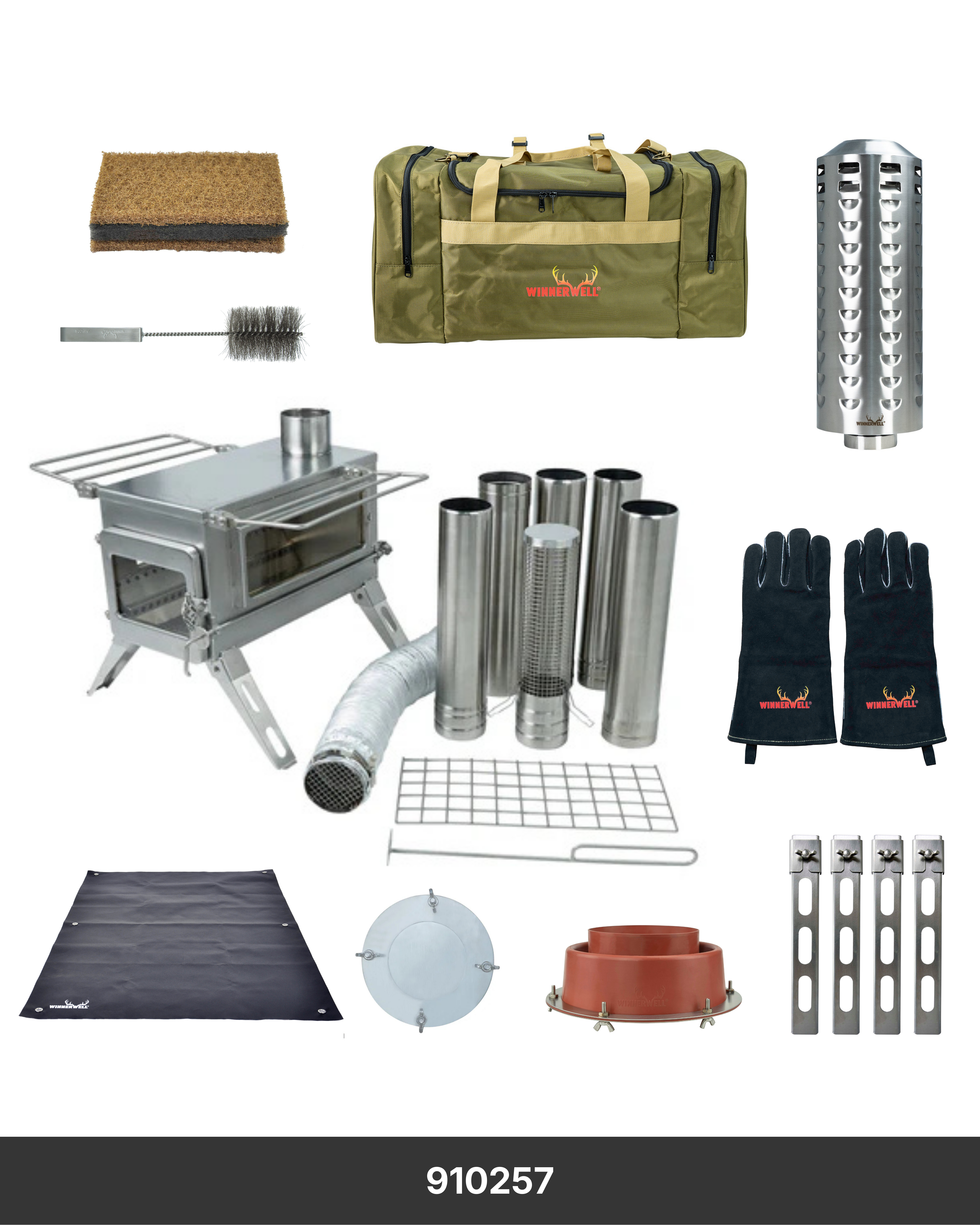 Nomad Stove External Air Stove Hot Tent Bundle – Medium