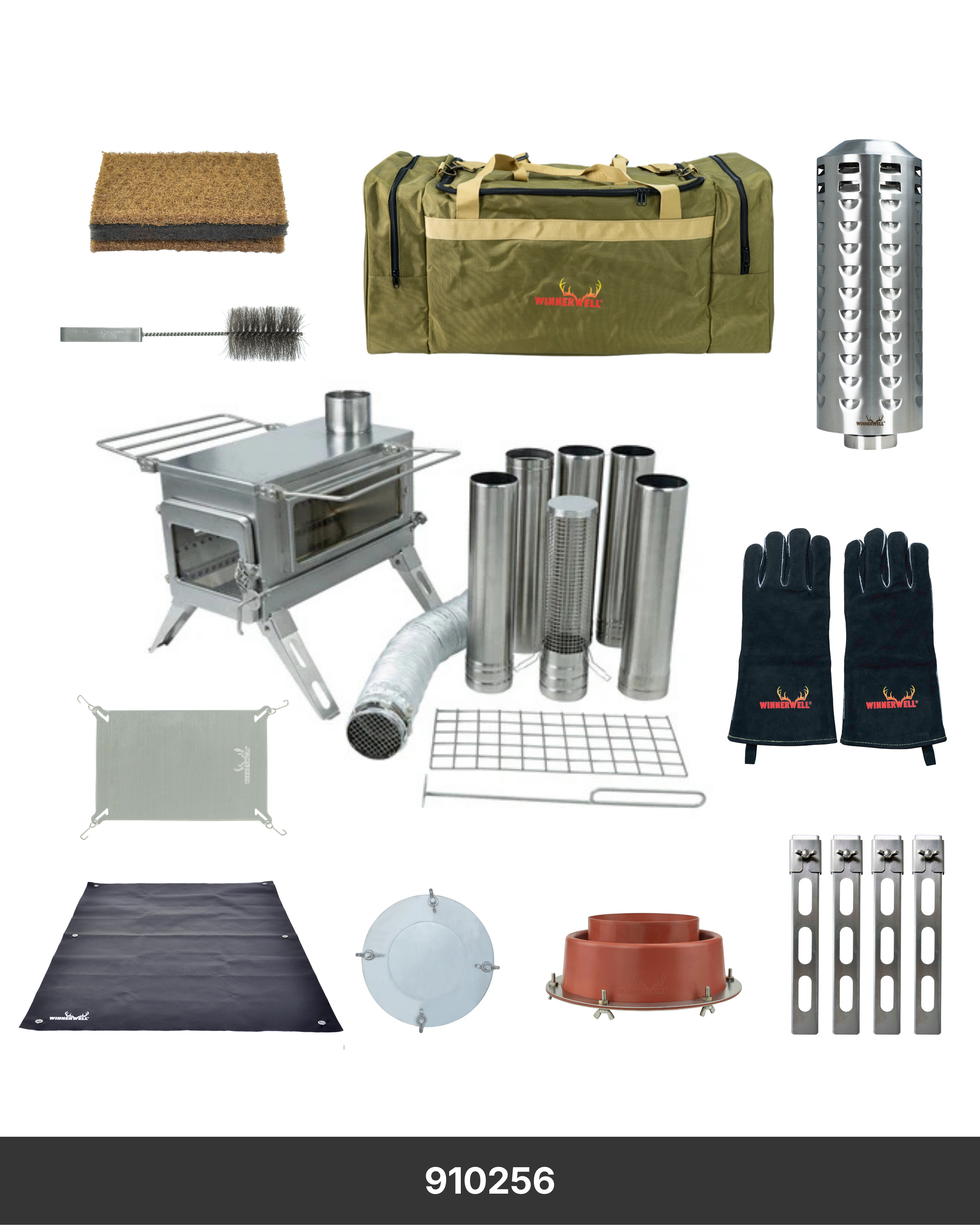 Nomad Stove External Air Stove Hot Tent Bundle – Large