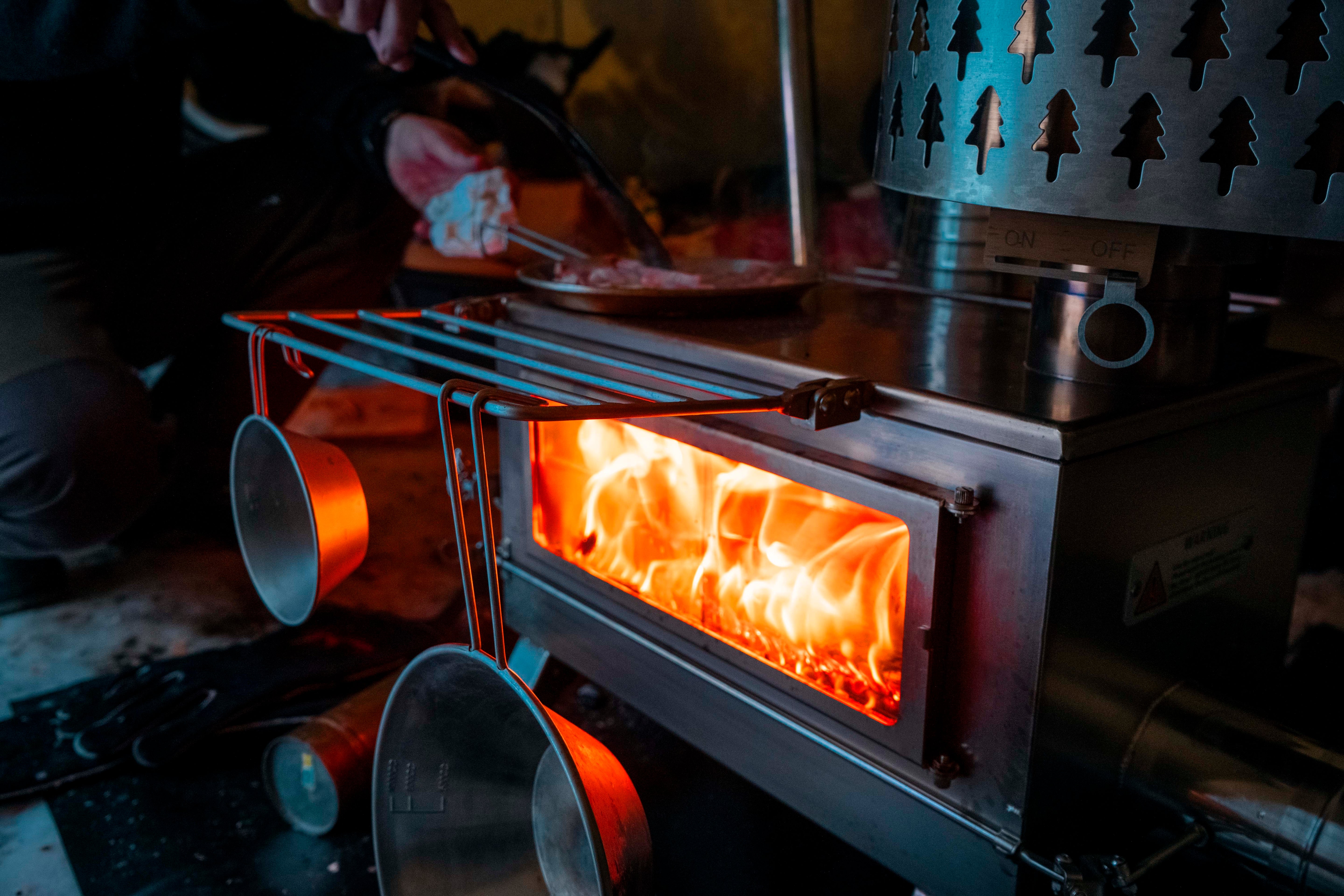 Winnerwell Nomad PLUS Zeltofen mit doppeltem Sichtfenster & externer Luftzufuhr – Holzofen fürs Zelt & Outdoor