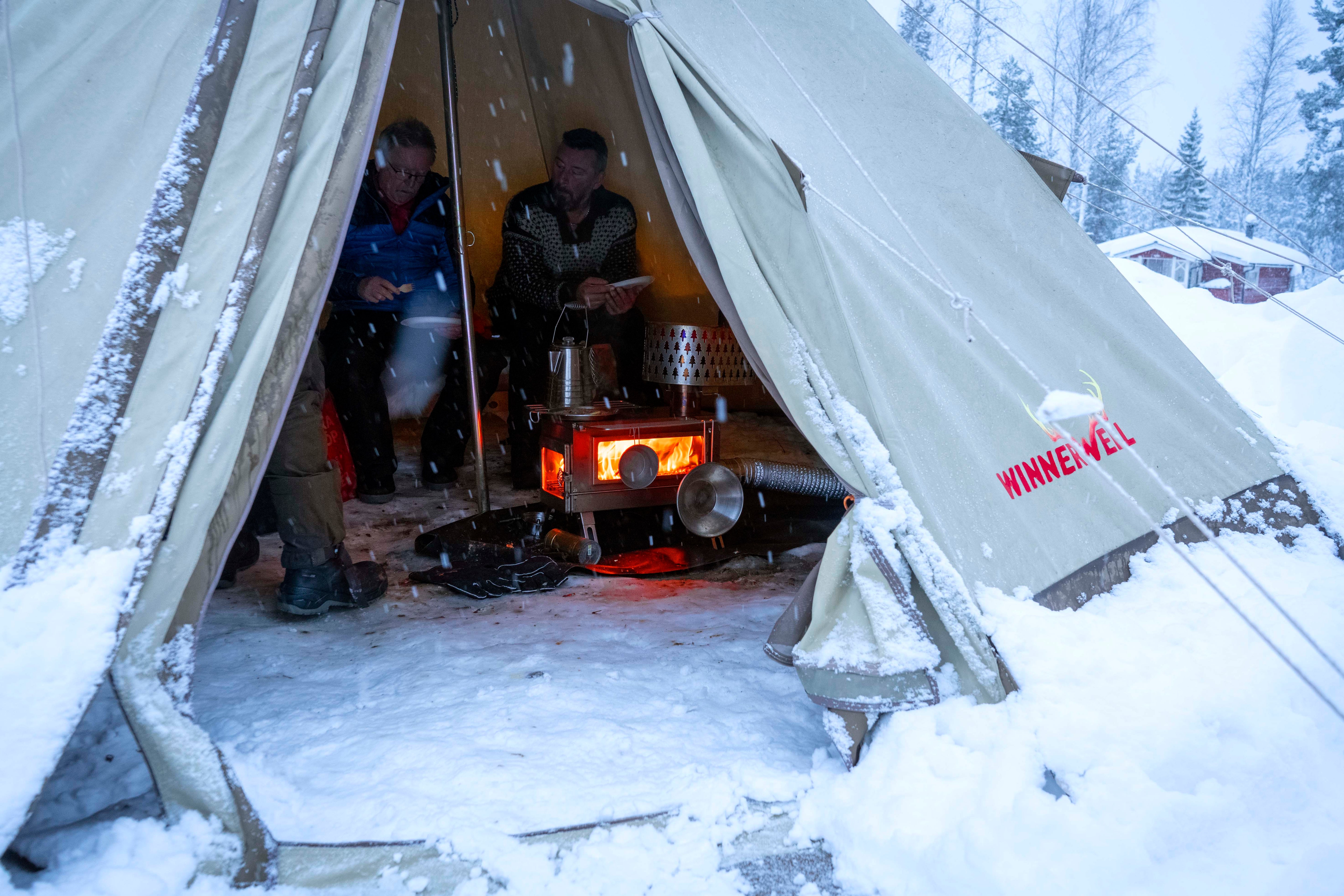 Winnerwell Nomad PLUS Zeltofen mit doppeltem Sichtfenster & externer Luftzufuhr – Holzofen fürs Zelt & Outdoor