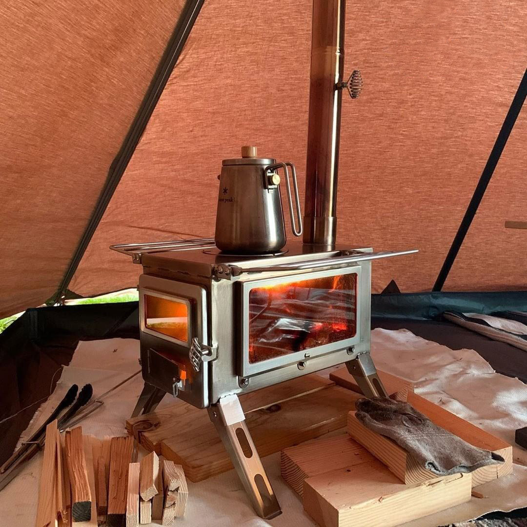 small tent wood stoves Winnerwell Nomad View Portable Wood Stove Hot Tent Camping Stove