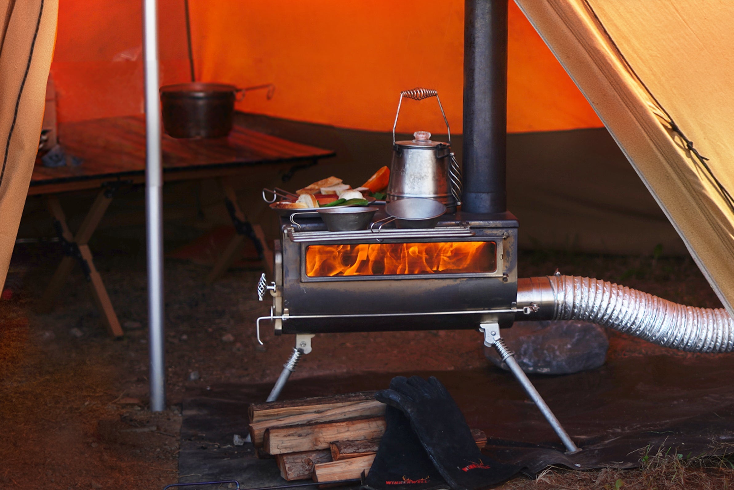 Which stove is best to use inside a tent?