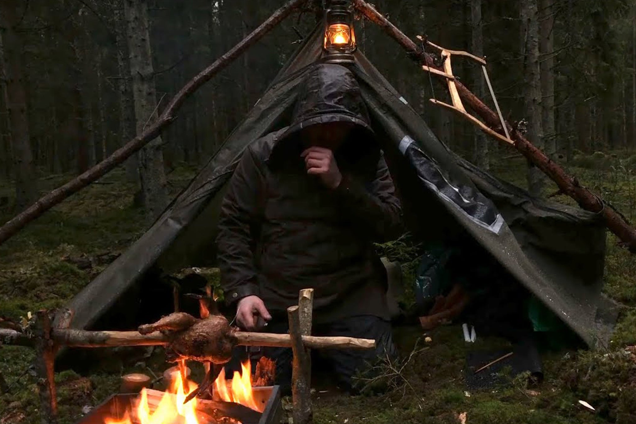 Caught In A Storm 4 Days Solo Bushcraft Camping In Heavy Rain Port