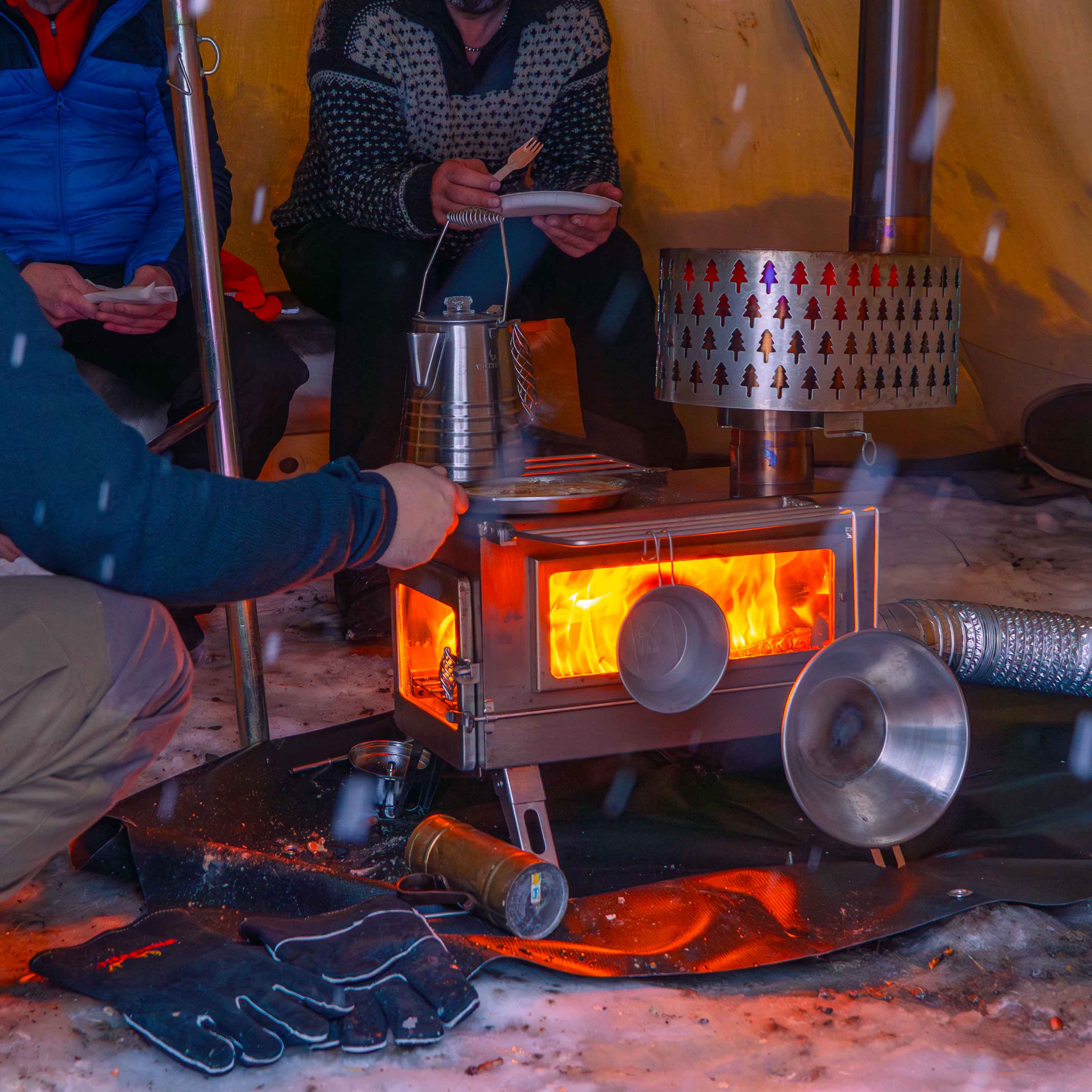 Winnerwell® Nomad PLUS Double View External Air Wood Burning Tent Stove