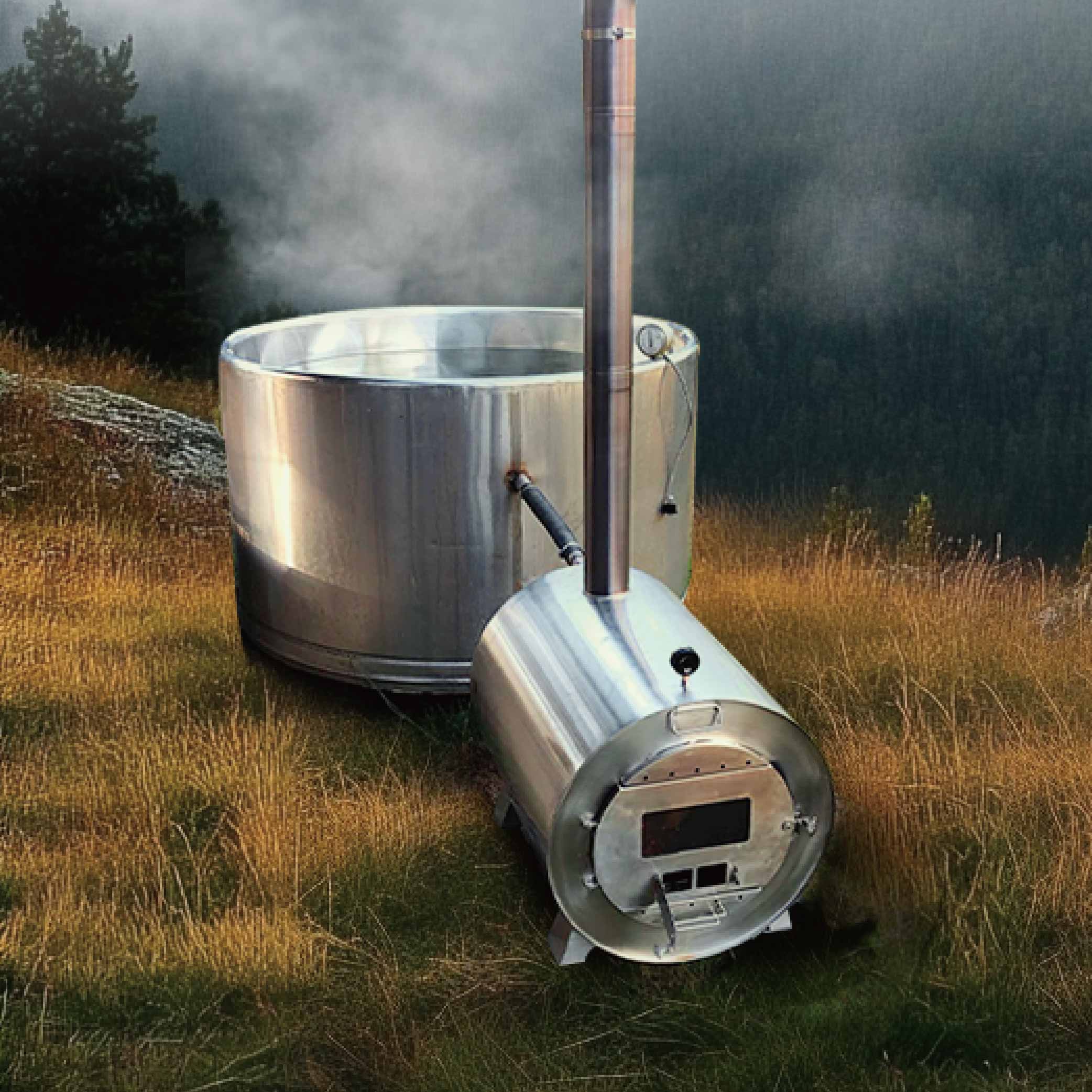 Winnerwell® Wood Burn Stainless Steel Hot Tub and Pool Water Heater
