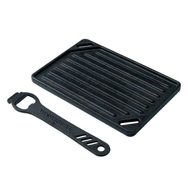 WINNERWELL Iron Stove グリルプレート、ケース付き　未使用品 Winnerwell Cast Iron Grill Plate Camping Stove BBQ Cooking Plate