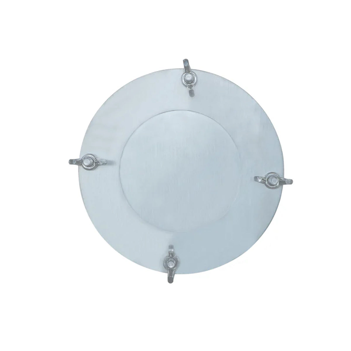 Winnerwell® M - sized Opener & Seal Set showcasing the circular metal sheet with attached components, designed for opening and sealing tasks related to M - sized stoves and accessories in outdoor camping scenarios.