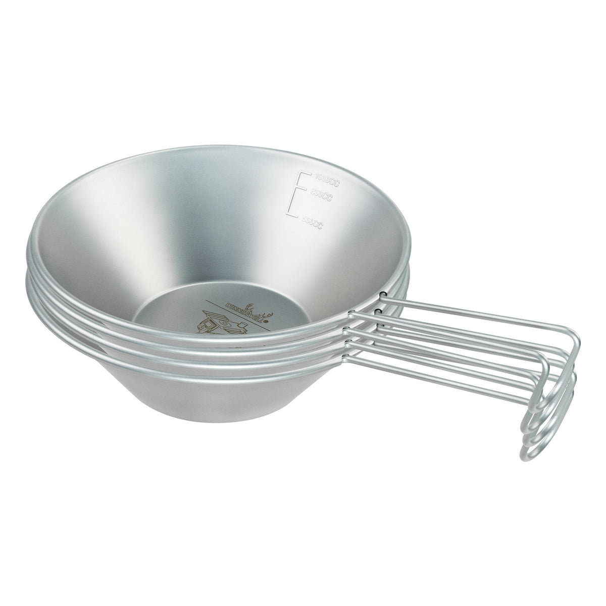 Tazza sierra in titanio da 520ml con coperchio maniglia fissa per escursioni in Tazza sierra in titanio da 520ml con coperchio maniglia fissa per escursioni in