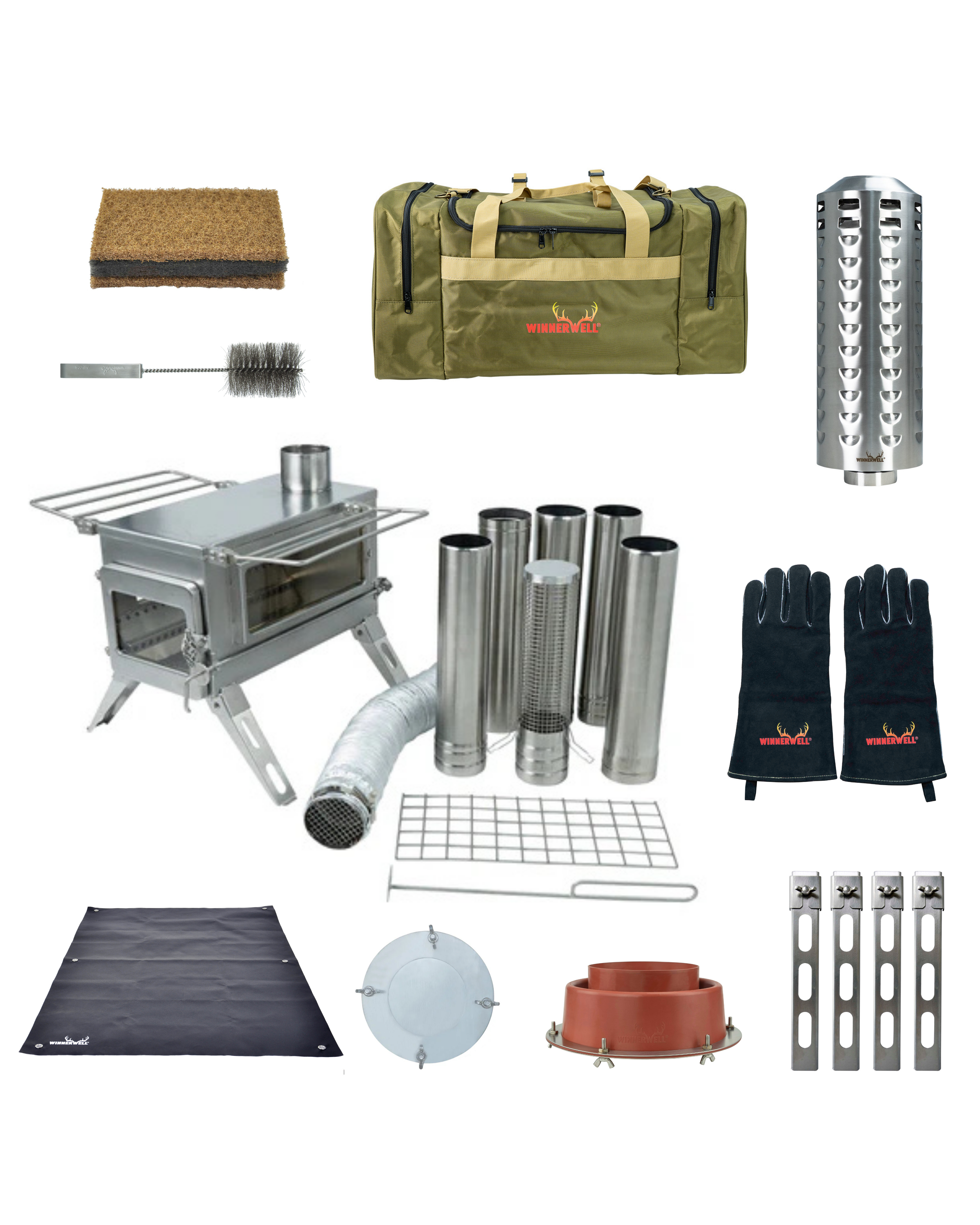 Nomad Stove External Air Stove Hot Tent Bundle – Large
