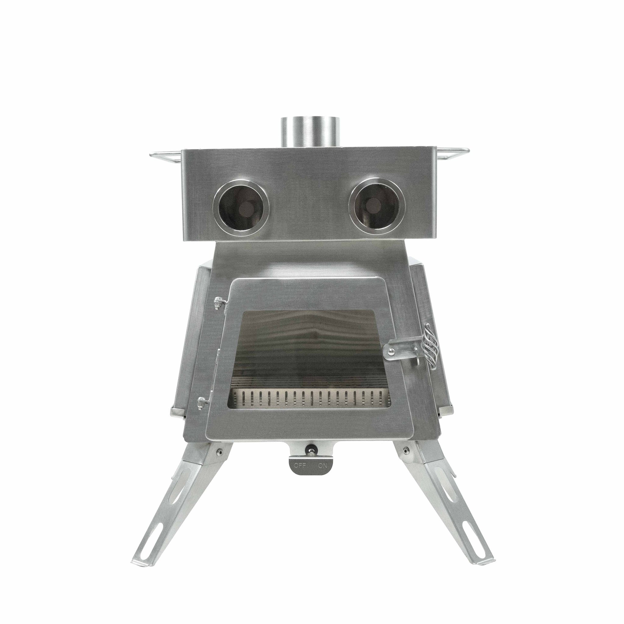 Front view of Winnerwell Marsfire External Air Wood Burning Stove